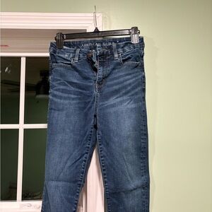 American Eagle Outfitters Women's Dark Blue Skinny Jeans